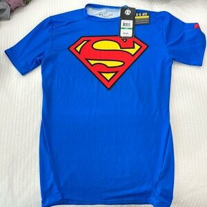 NWT Under Armour Superman Compression Shirt (Size Large)